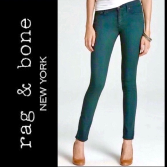 rag & bone Denim - Rag and Bone green legging excellent condition